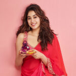 Stunning Janhvi Kapoor in Red Saree: See Her Gorgeous Photos Now!